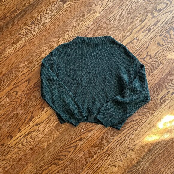 Anna Field Green Cotton Sweater - Picture 1 of 4